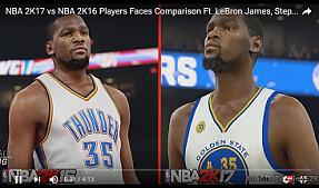 NBA 2K17 Graphics comparision