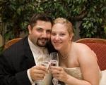 Picture of us at our wedding,...