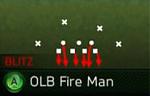 43 Stack OLB Fire Man
